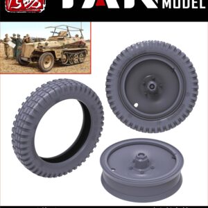 YANMODEL 彥魔坊 1/35 PE-35156 1/35 二戰德軍Sd.Kfz.250/Sd.Kfz.10 重力轉向輪（1） (通用)