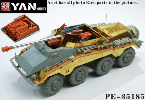 YANMODEL 彥魔坊 1/35 PE-35185 1/35 德國 Sd.Kfz.234/4八輪裝甲車 For 威龍 6772