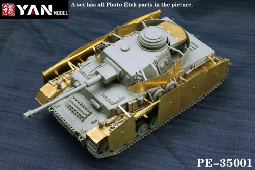 PE35001图01 YANMODEL 彥魔坊 1/35 PE-35001 1/35四號G型中型坦克蝕刻片 For 邊境 BT001