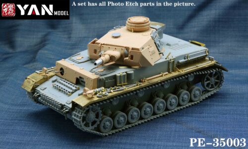 PE35003图01 YANMODEL 彥魔坊 1/35 PE-35003 1/35四號F1型中型坦克蝕刻片 For 邊境 BT003