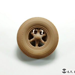 ETMODEL 1/35 P35-132 二戰德軍Sd.Kfz.7 8t牽引車重力轉向輪及備胎模型改造件（樣式1）For DRAGON/TRUMPETER Kit