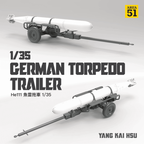 3dd57b46-1 AREA 51 EQW2-0018 1/35 He111 魚雷拖車