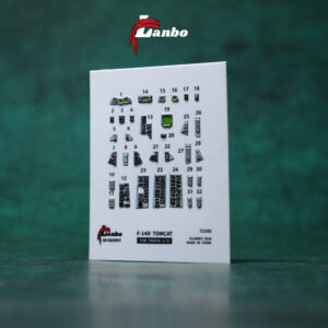 Lanbo 立體座艙貼 72195 1/72 美國F-14D 雄貓戰鬥機 For TAMIYA
